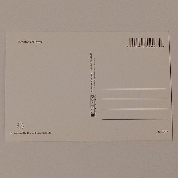 Vintage CN TOWER Toronto Postcard Post Card Ontario Landmark Toronto Travel - Picture 2 of 2